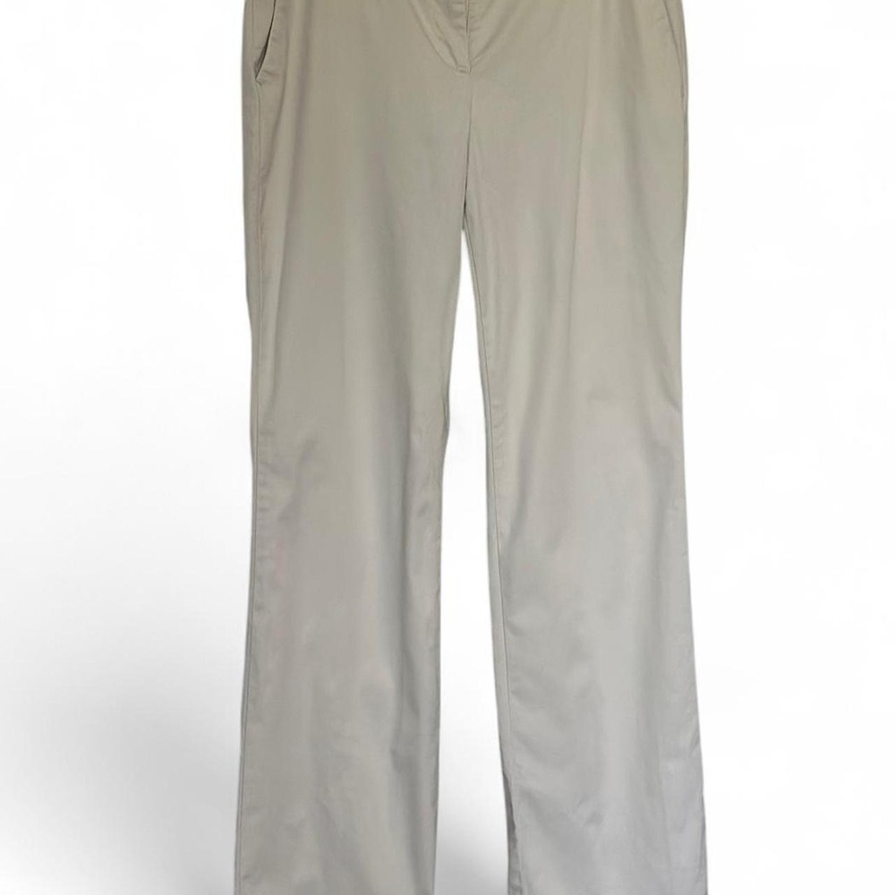 Talbots petites tailored, cream, slacks